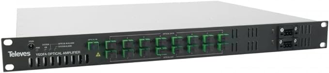 YEDFA Optical Amplifier 8 Outlet WDM 1U Rack 19 YEDFA Optical Amplifier 8 Outlet WDM 1U Rack 19